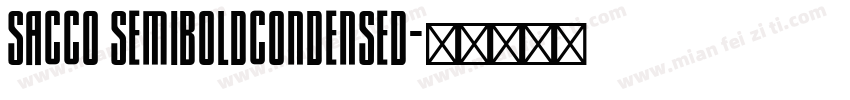 sacco semiboldcondensed字体转换